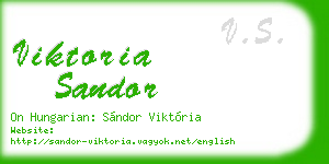 viktoria sandor business card