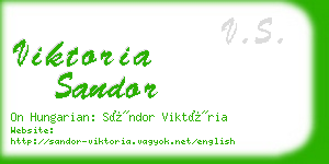 viktoria sandor business card